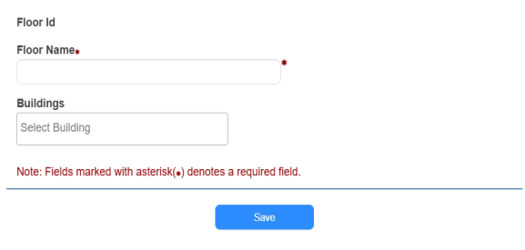 Manage floors page